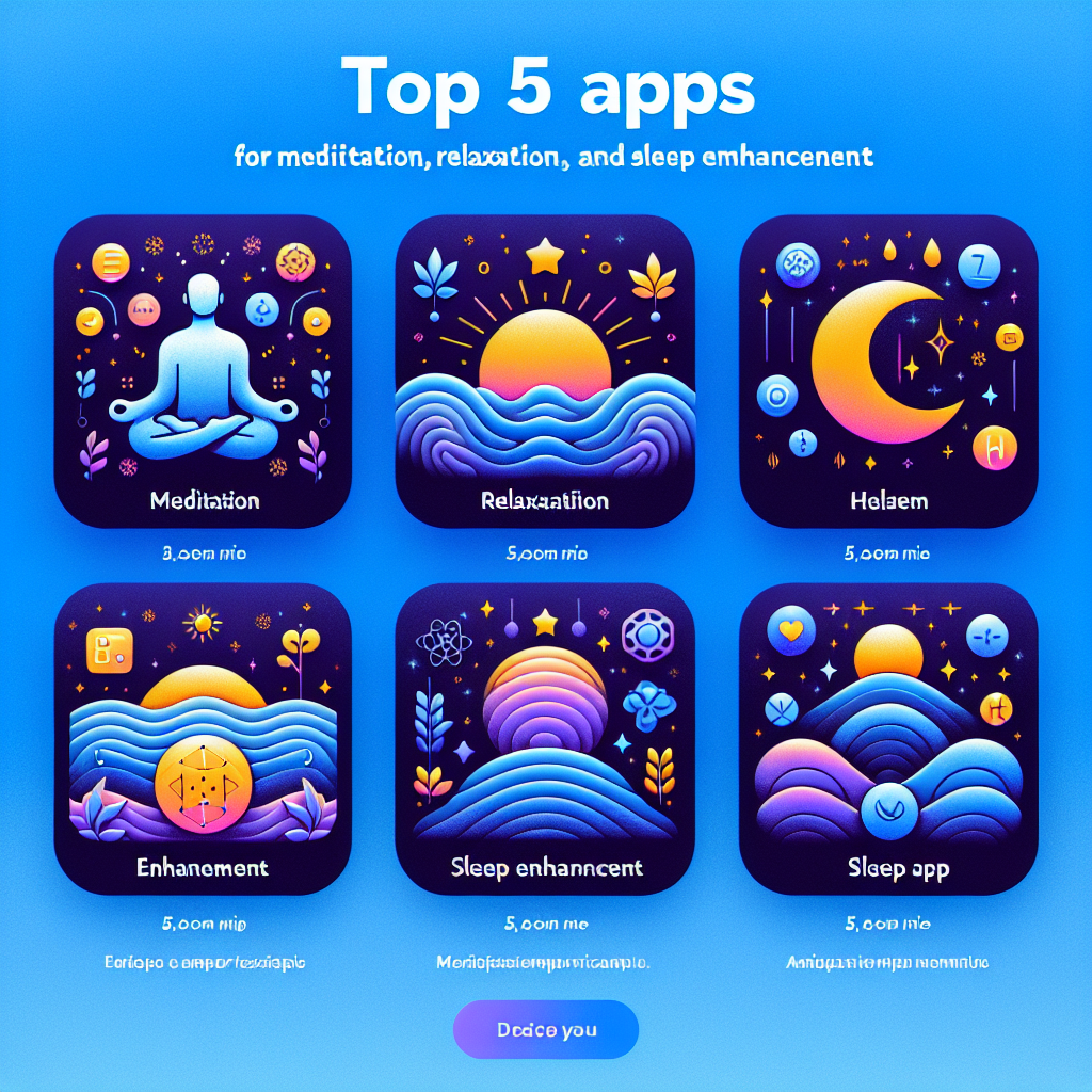 Top 5 apps para meditar, relajarte y dormir mejor